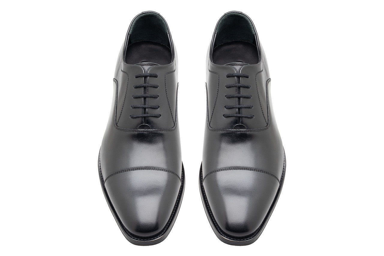 MEN'S POLISHED CALF LEATHER OXFORD SHOES