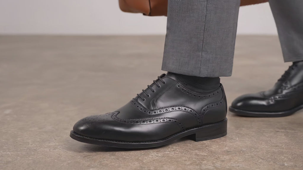 Betis Herren-Oxfordschuhe aus poliertem Leder, handgefertigt