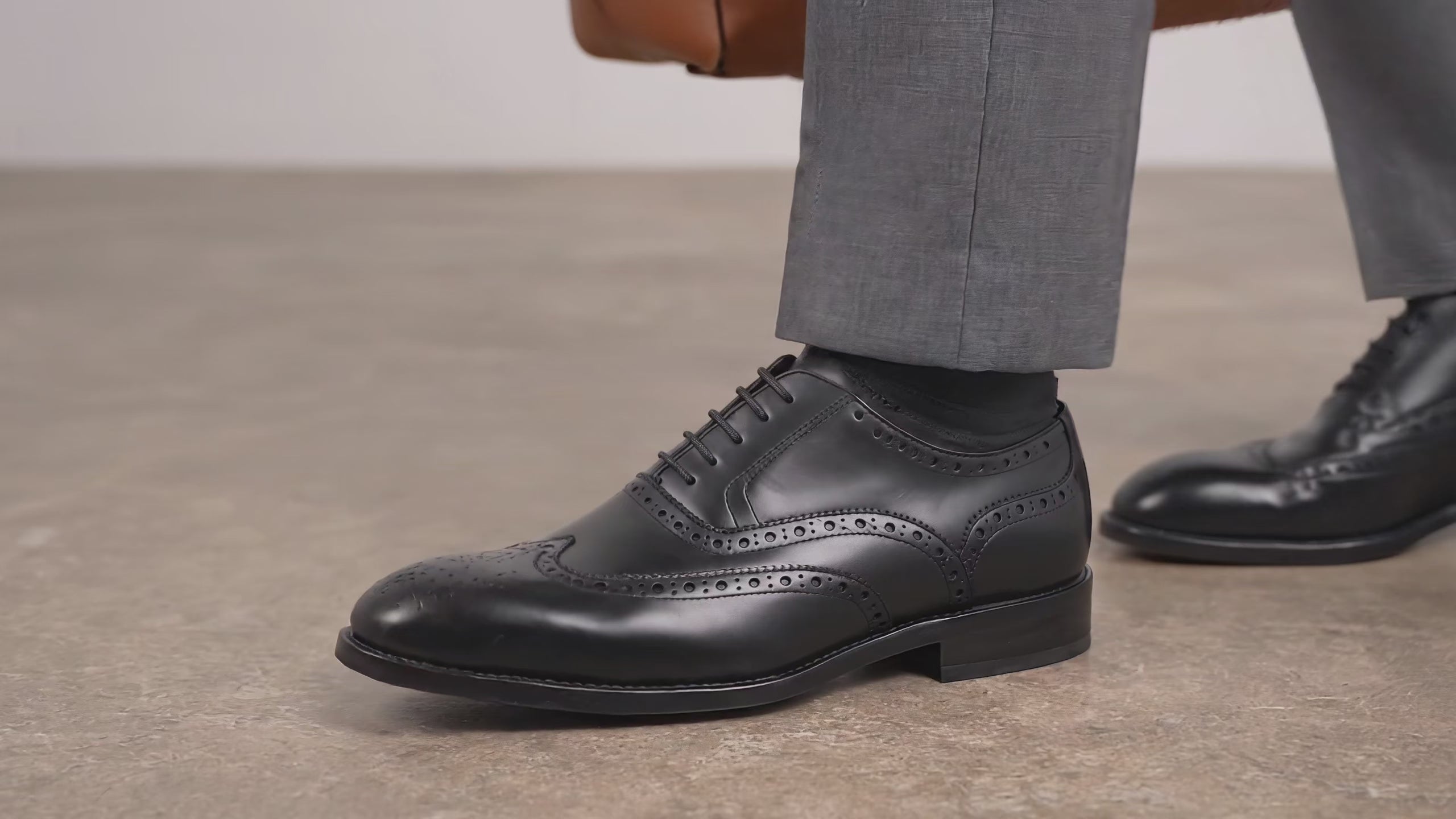 Betis Herren-Oxfordschuhe aus poliertem Leder, handgefertigt