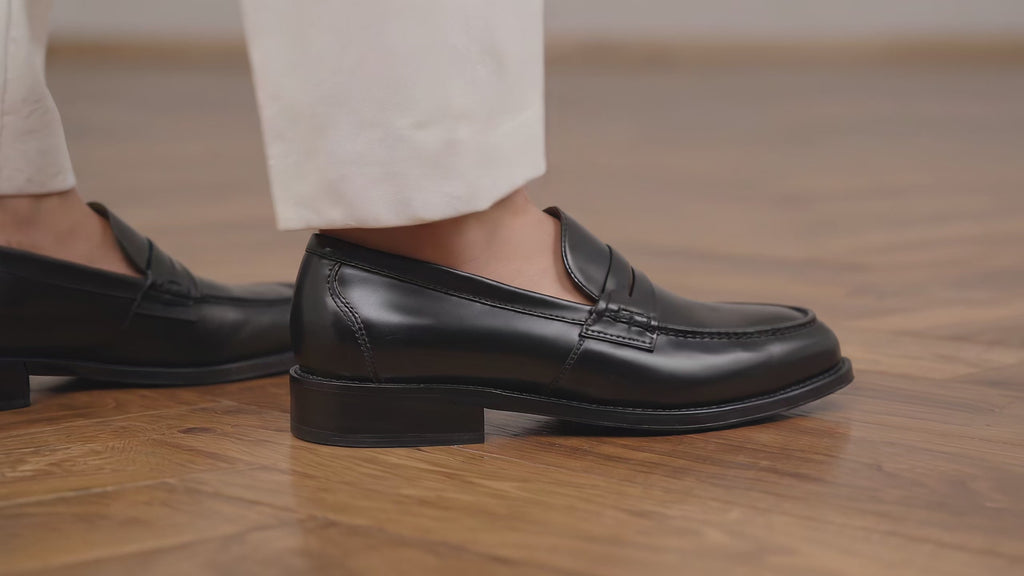 Men's Polished Calf Leather Penny Loafer