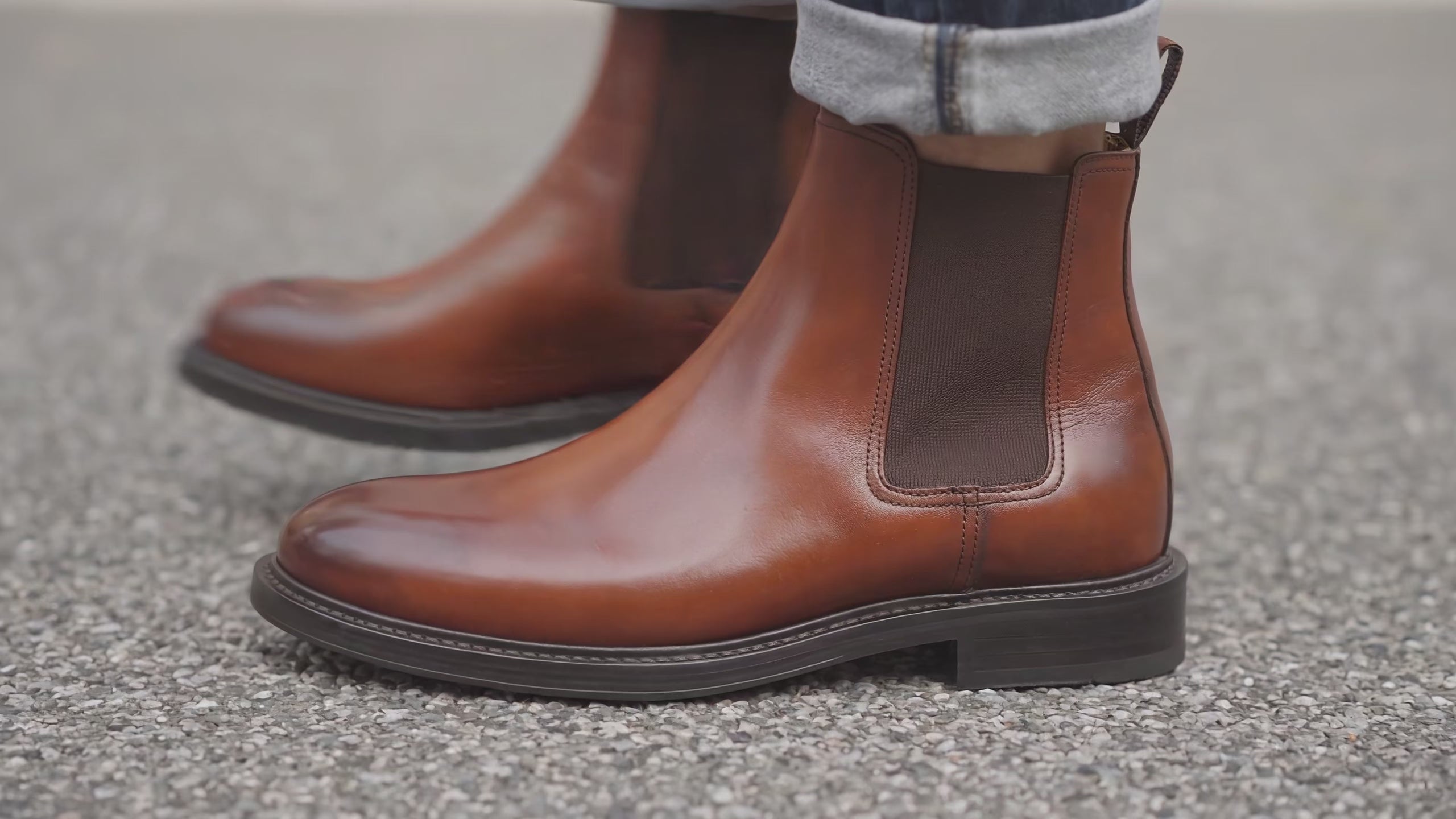 Botas Chelsea de piel de becerro estilo princesa para hombre