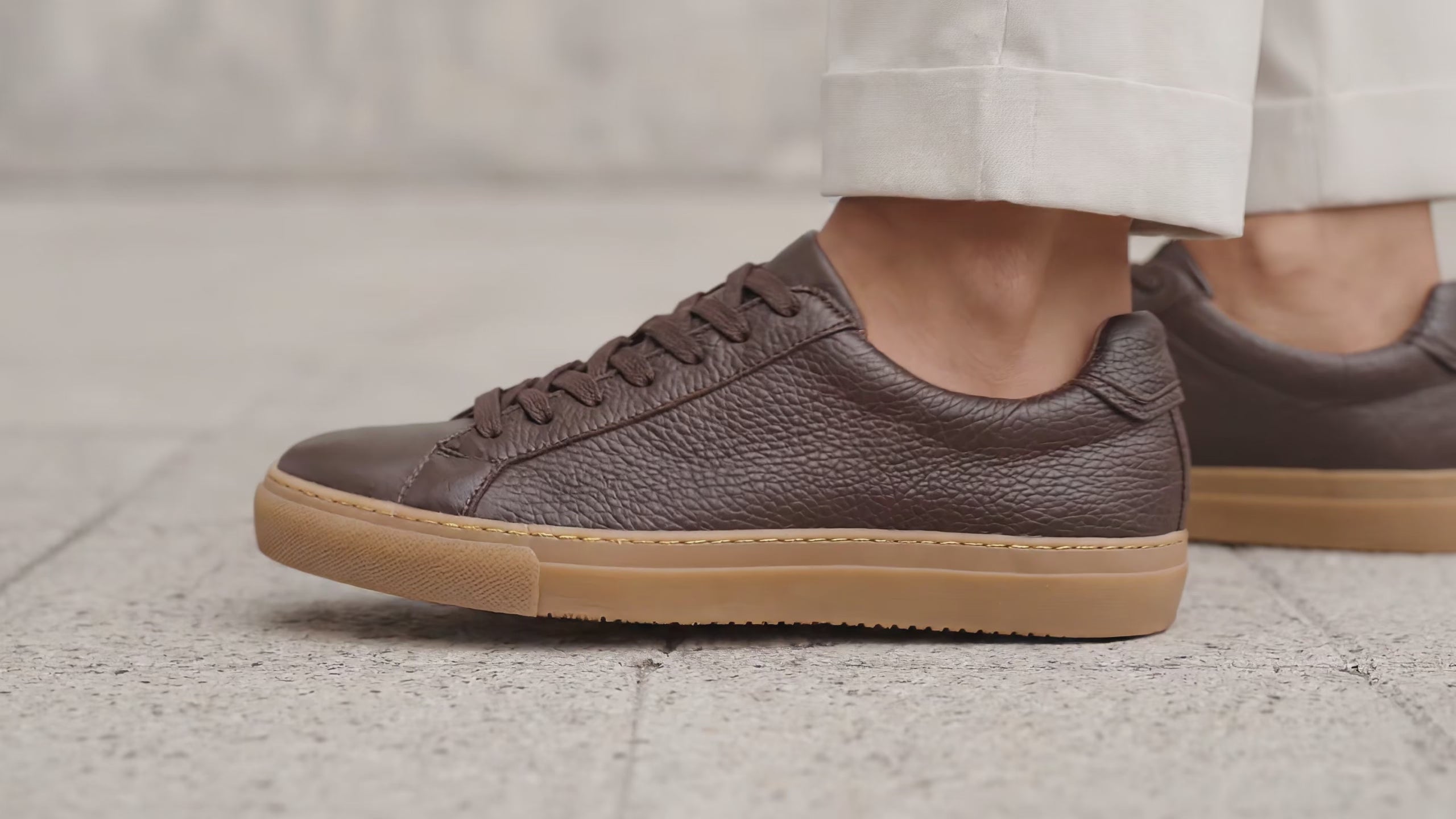 Men’s Cupsole Leather Sneakers