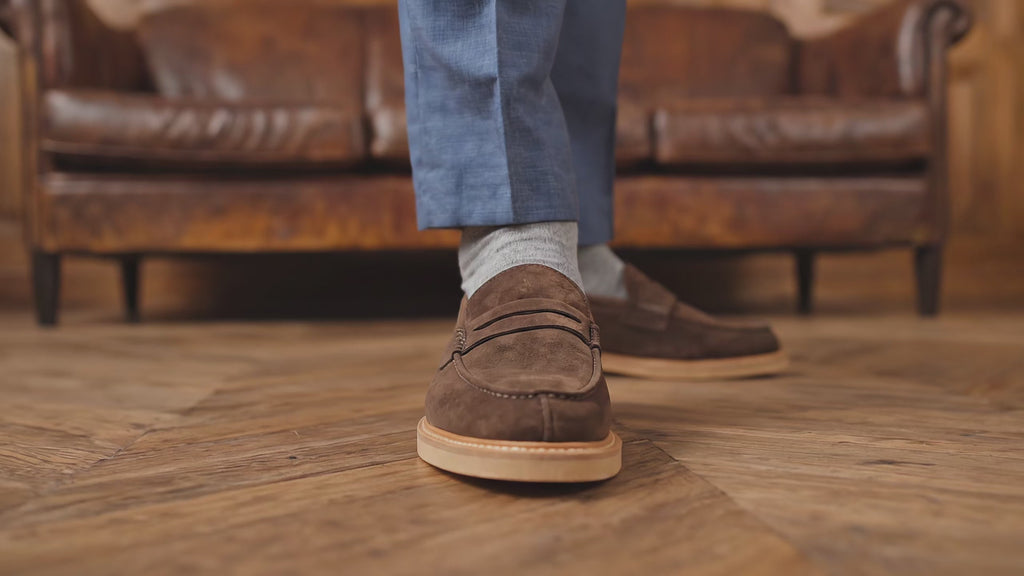 Penny Loafer aus Wildleder für Herren